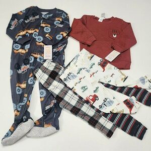 5 Pc Toddler Boy 18 Mths Sleep Pajamas, Pullover Top